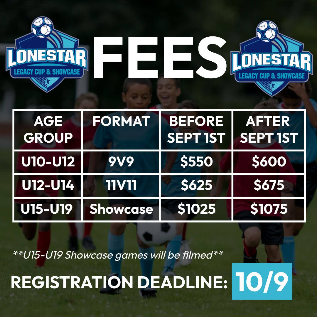 Soccer Tournament in Texas Lonestar Legacy Cup & Showcase