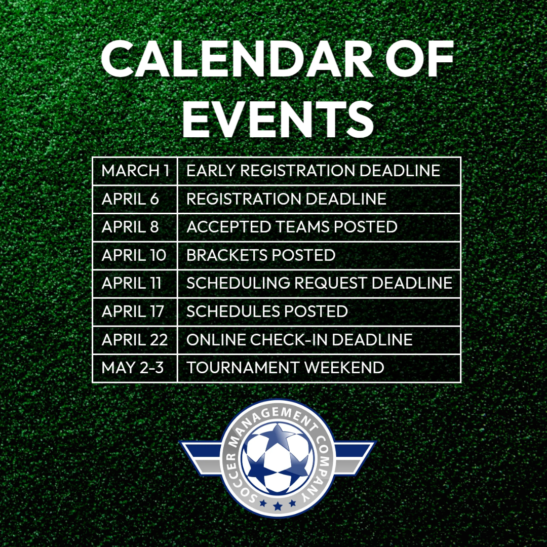 2026 Summit Rising Cup - Calendar of Events
